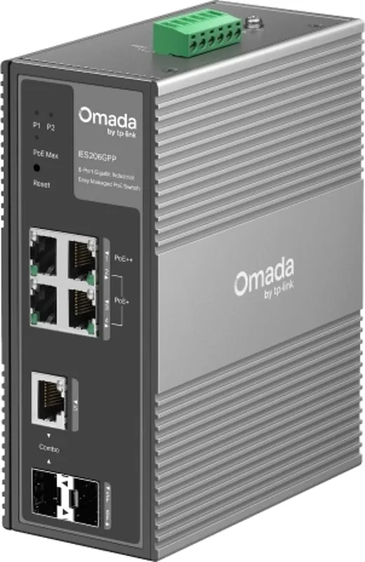Omada IES206GPP network switch Managed Gigabit Ethernet (10/100/1000) Power over Ethernet (PoE) Black