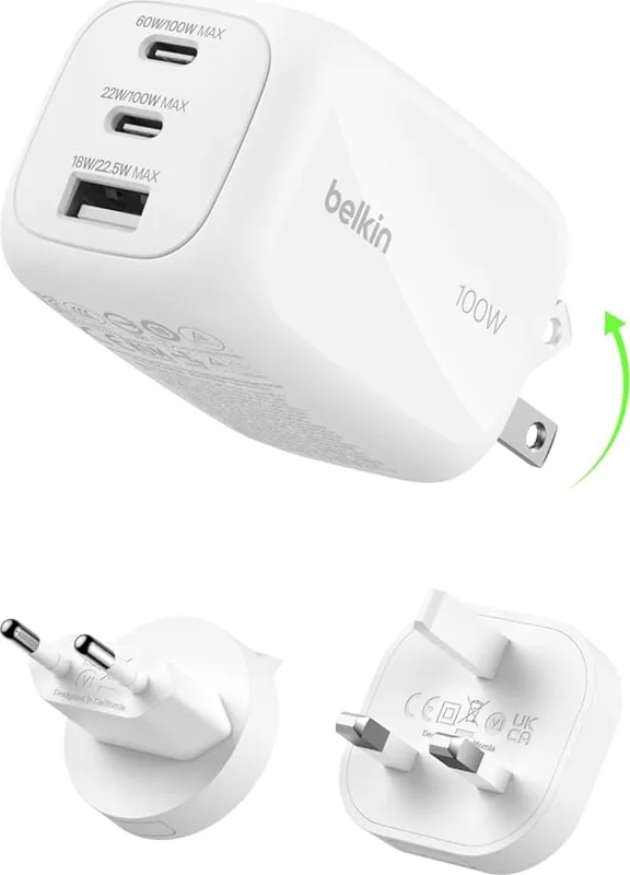 BOOSTCHARGE 100w 2C1A Wall Chrg