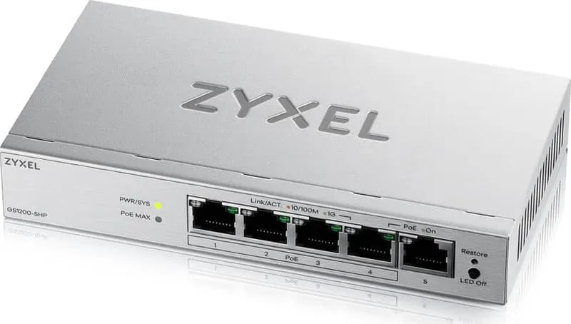 Zyxel GS1200v3 Series GS1200-5HPv3