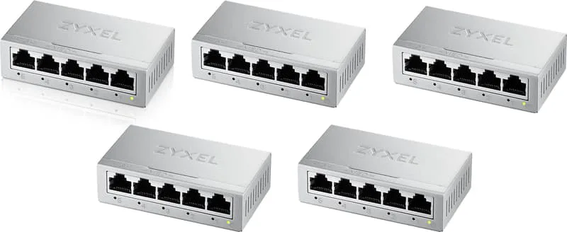 Zyxel GS-105B V5 5-portars Gigabit Switch 5-pack