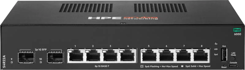 Aruba CX6000 8xGE 2xSFP