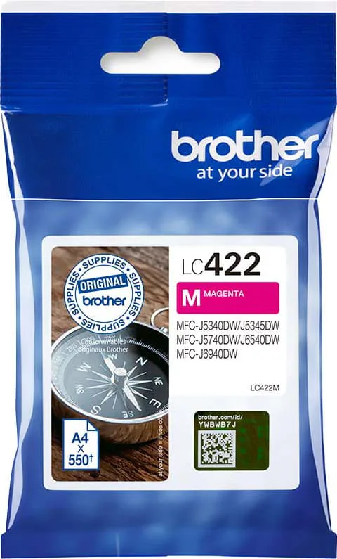 Brother Bläck LC422M LC-422 Magenta