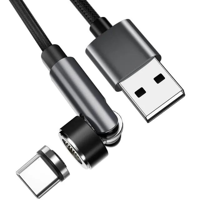 INF Magnetisk laddningskabel med USB-C-kontakt Svart 1