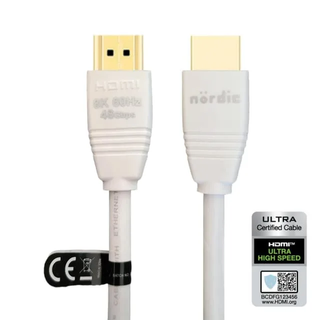 NÖRDIC CERTIFIED CABLES 1,5m Ultra High Speed HDMI2.1
