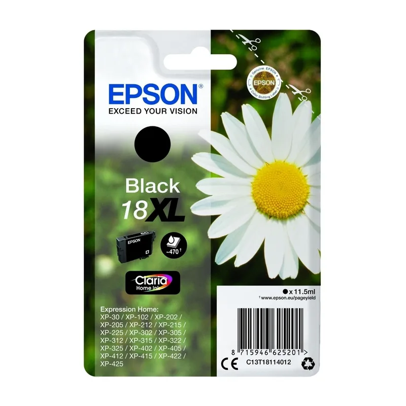 Epson bläckpatron Claria Home 18XL Svart