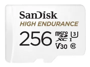 SANDISK Minneskort MicroSDXC 256GB High Endurance med adap