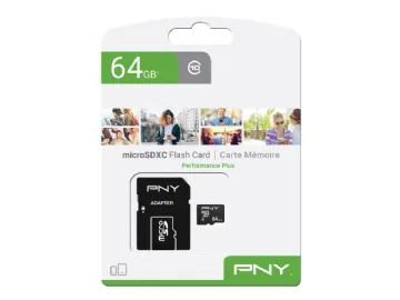 PNY Performance Plus Flash-minneskort 64 GB