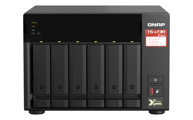 TS-673A 6-Bay Desktop NAS + 5-Port 2.5G Switch