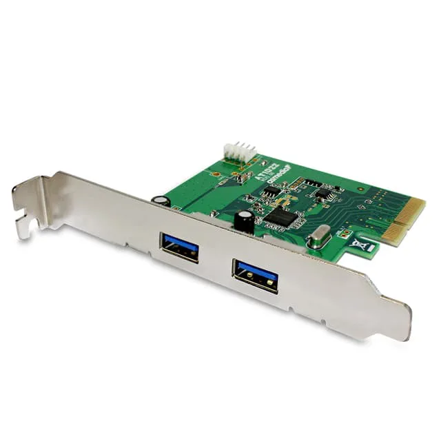 Fantec USB 3.1 Superspeed+ 2x Type-A nätverkskort/adapters Intern USB 3.2 Gen 1 (3.1 Gen 1)