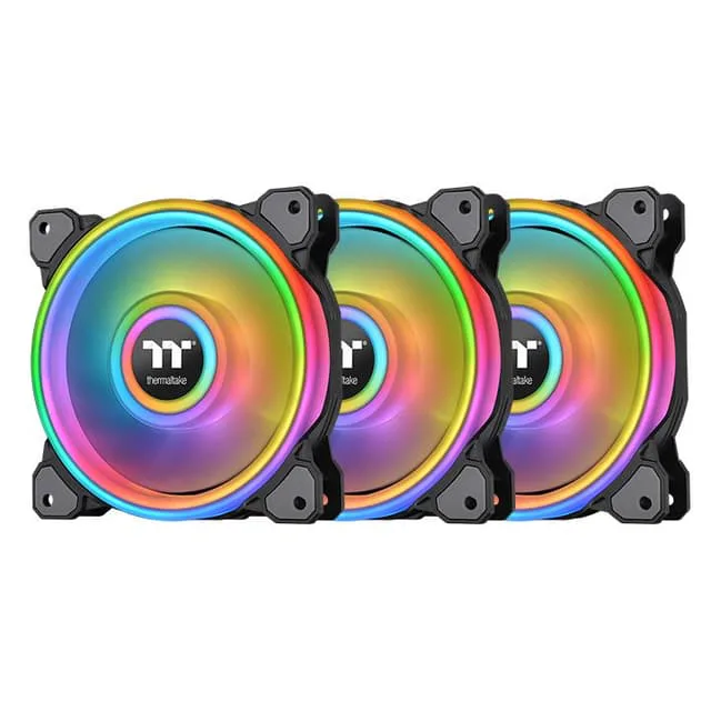 Thermaltake CL-F088-PL12SW-C kylsystem för dator Datorväska Fan 12 cm Svart, Vit