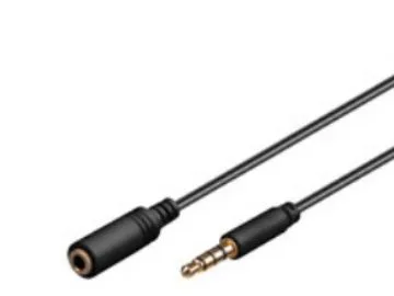 Goobay 3m 3.5mm, 3.5mm, hane, 3.5mm, hona, 3 m, svart