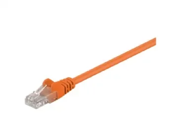 Goobay CAT 6 patchkabel, U/UTP, orange kopparklädd aluminiumtråd (CCA), 20 m
