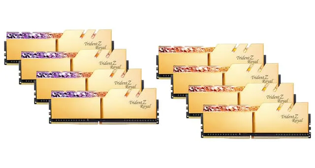 G.Skill Trident Z Royal F4-3200C14Q2-128GTRG RAM-minnen