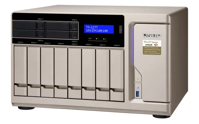QNAP TS-1277 NAS Tower Nätverksansluten (Ethernet) Guld 1700