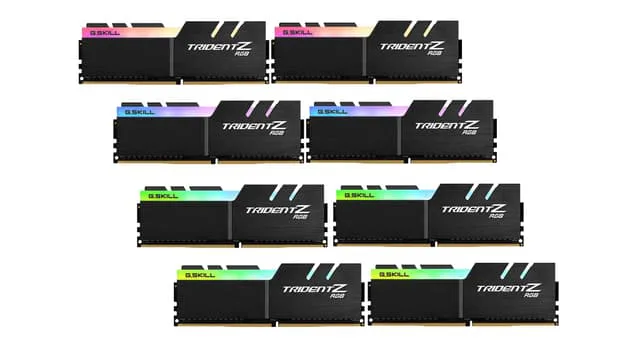 G.Skill Trident Z RGB F4-3600C14Q2-64GTZRA RAM-minnen