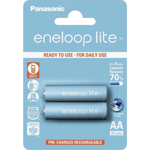 Panasonic eneloop Lite HR06 Laddbart batteri AA (R6)