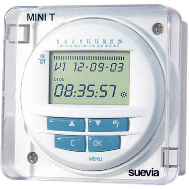 Suevia Practic Log Infällt kopplingsur digital 230 V/AC
