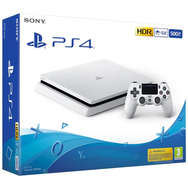 PlayStation 4 Slim 500 GB (2017) (vit)