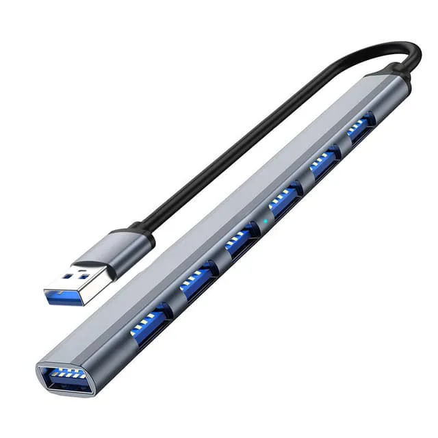 USB3.0 till USB2.0/3.0 USB hub med 7 portar