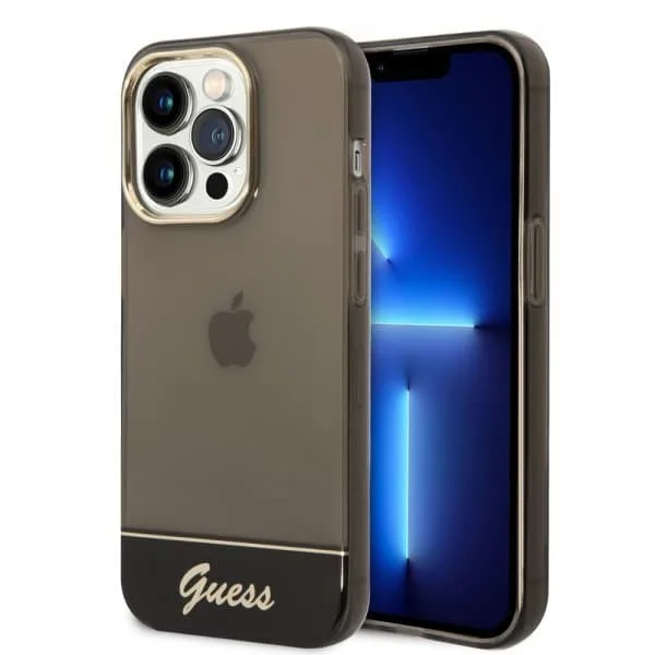 Guess iPhone 14 Pro Skal Translucent Svart