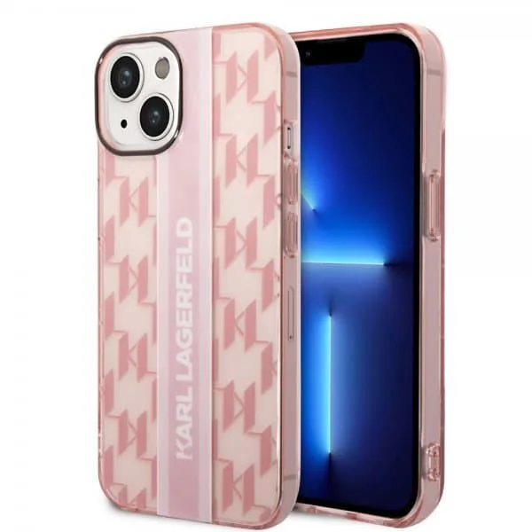 Karl Lagerfeld iPhone 14 Plus Skal Monogram Vertical