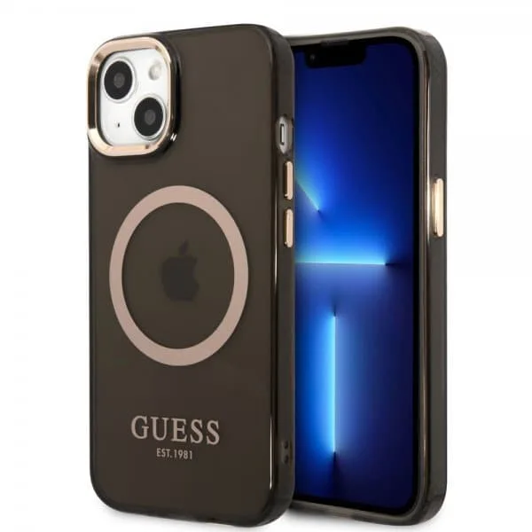 Guess iPhone 13 Skal Translucent MagSafe Svart