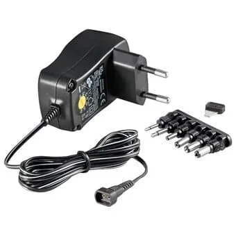 Strömadapter Universal 3-12V max. 7,2 W och 0,6 A