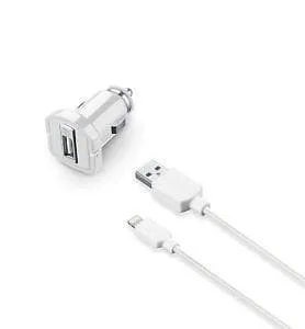 Cellularline Billaddare 12V + Laddkabel Micro-USB 1 m