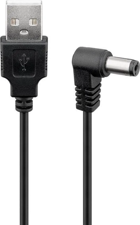 USB till DC-kabel 5 V/1 A, 0,5 m