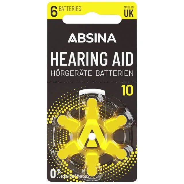 Absina PR70 Hörapparatbatterier ZA 10