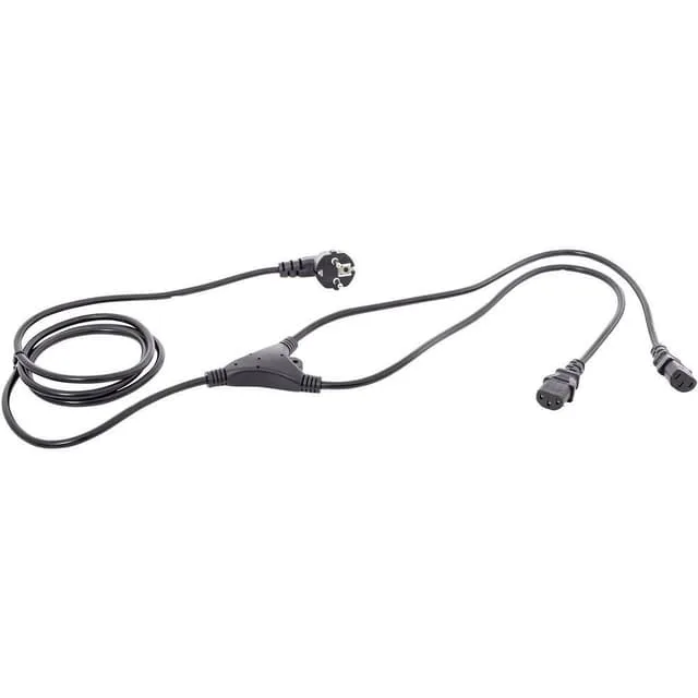 HAWA 1008275 IEC Y-kabel Svart 5.00 m