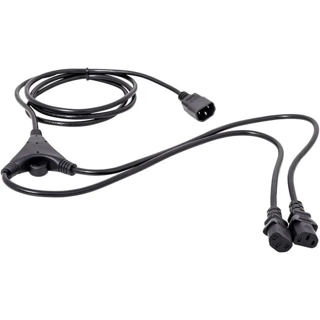 HAWA 1008272 IEC Y-kabel Svart 2.35 m