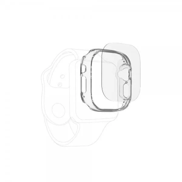 ZAGG InvisibleShield Apple Watch Ultra Skal med Skärmskydd Flex 360