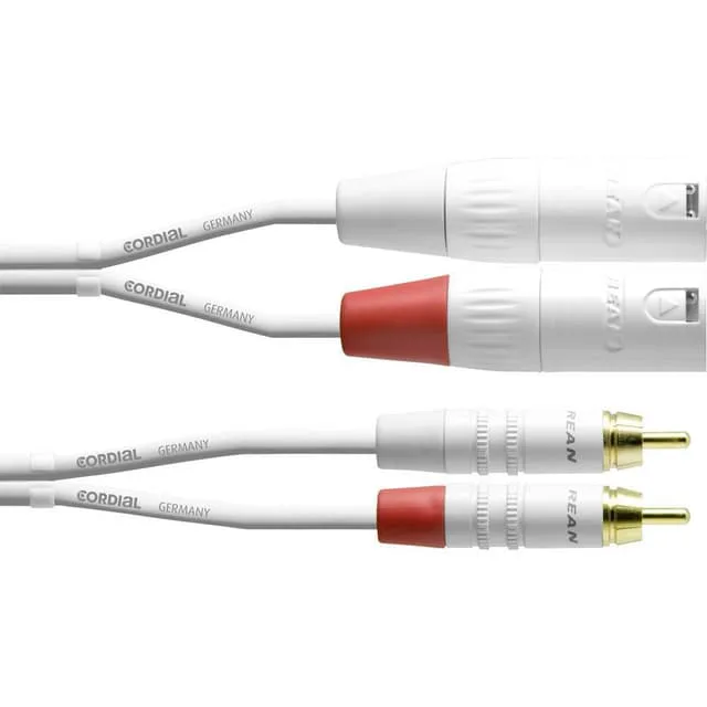 Cordial CFU 1,5 MC-SNOW Audio Adapterkabel