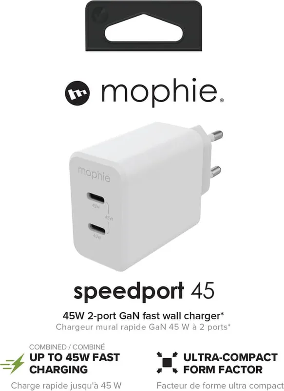 mophie speedport 45 strömadapter