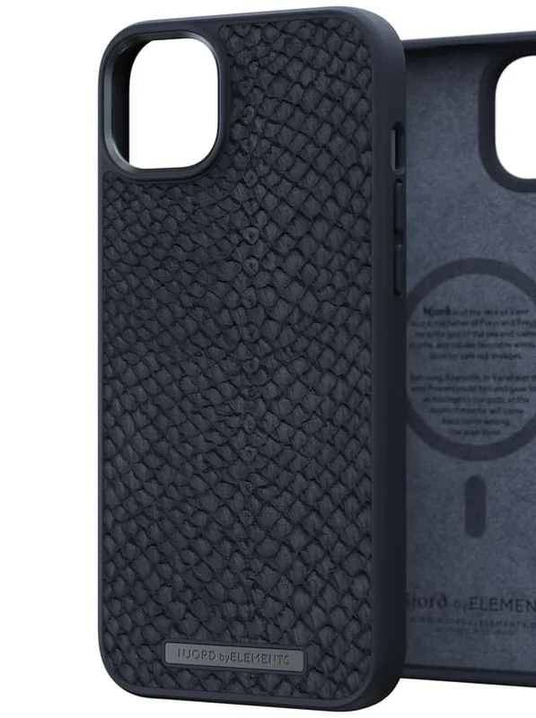 Njord byELEMENTS iPhone 14 Plus Salmon Leather MagSafe fodral