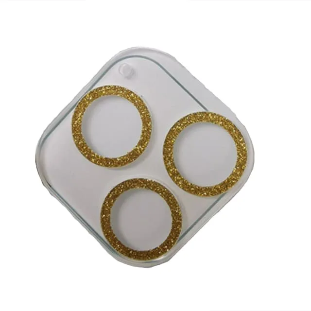 INF Glitter kameralinsskydd Guld iPhone 14 Pro