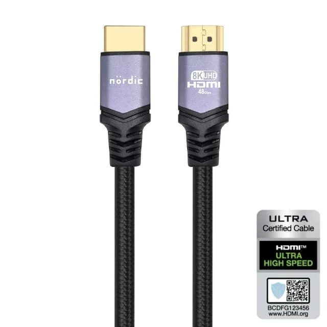 NÖRDIC CERTIFIED CABLES 3m Ultra High Speed HDMI2.1