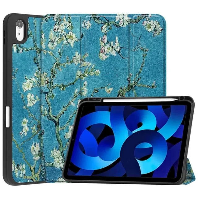 MTK Apple iPad 10.9 2022 Slim fit tri-fold fodral Pennhållare