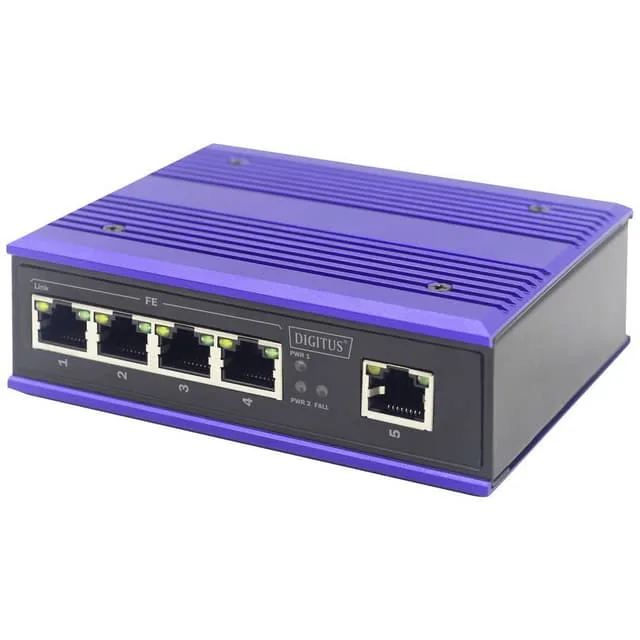 Digitus 5-portars Industriell Fast Ethernet Switch