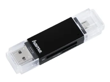 Hama Basic kortlæser USB 2.0/Micro-USB Sort