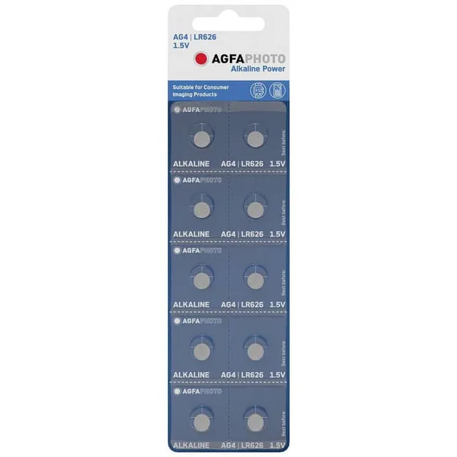 AgfaPhoto AG4 Knappcell LR 66 Alkaliskt 1.5 V 10 st