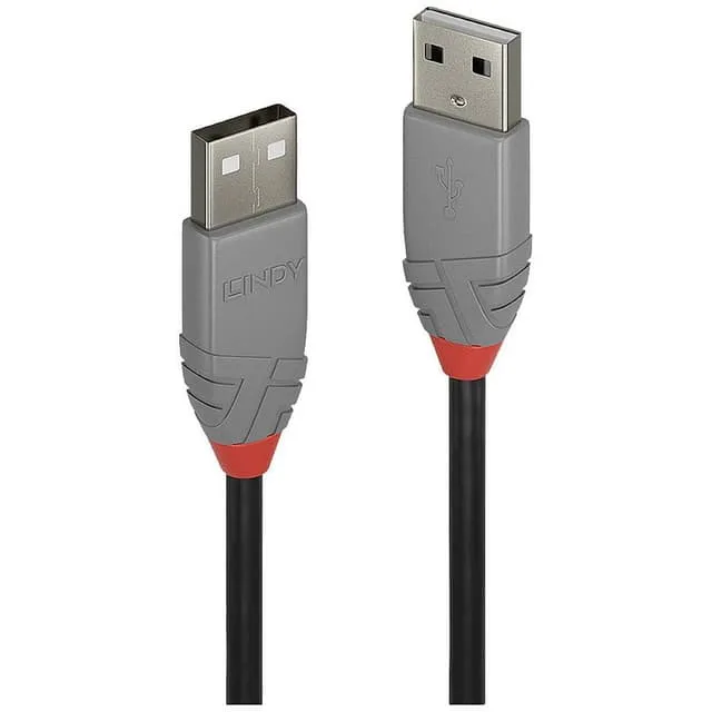 Lindy 36694 USB-kabel USB 2.0 3 m USB A Sort, Grå