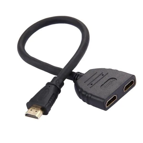 24 HDMI-splitter med 30 cm kabel