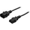 DELTACO - Strömkabel - IEC 60320 C14 till ström IEC 60320 C13