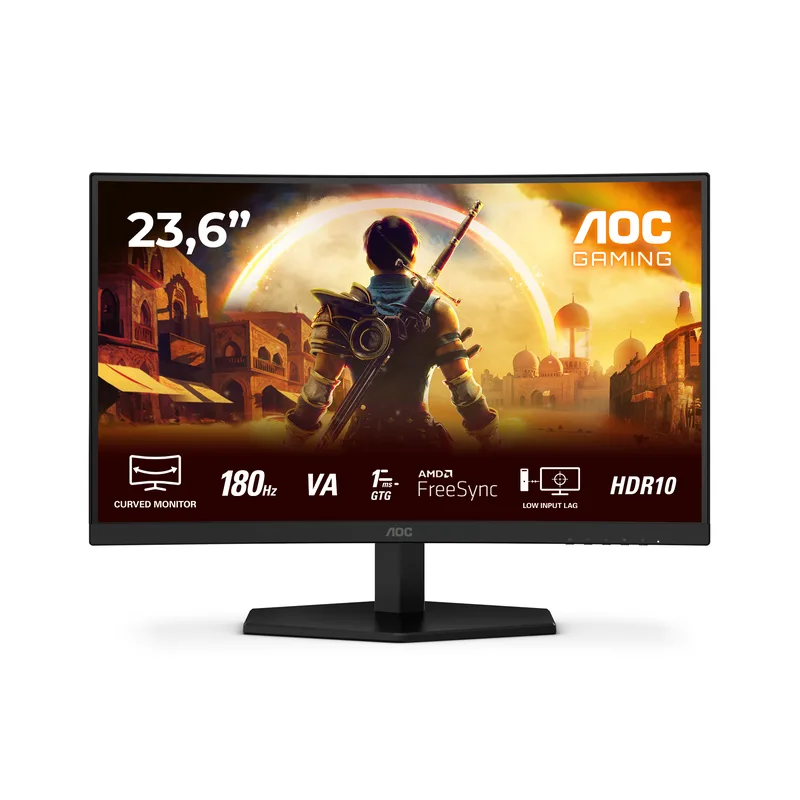 AOC G4 C24G42E platta pc-skärmar 59,9 cm (23.6") 1920 x 1080 pixlar Full HD LED Svart, Röd