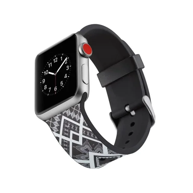 Silicone klockrem för Apple Watch 4 44mm, 3/2/1 42mm