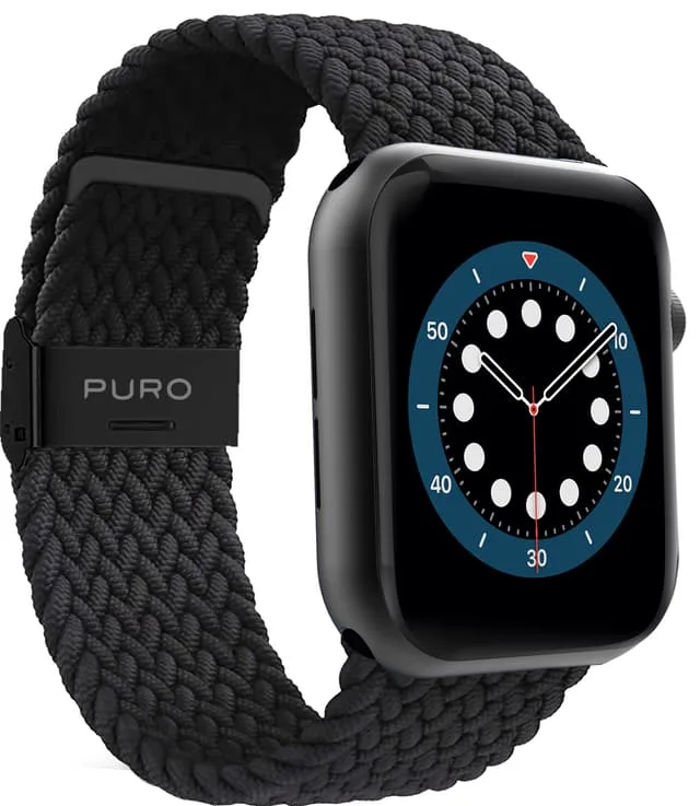 Puro Apple Watch 38-41mm Loop klockarmband (svart)
