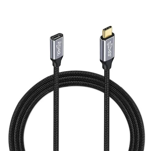 NÖRDIC 25cm USB3.2 SuperSpeed USB 5Gbps USB-C till C förlängningskabel