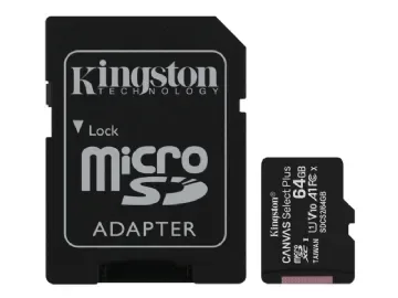 Micro Secure Digital SDXC 64 GB Kingston Canvas Select Plus